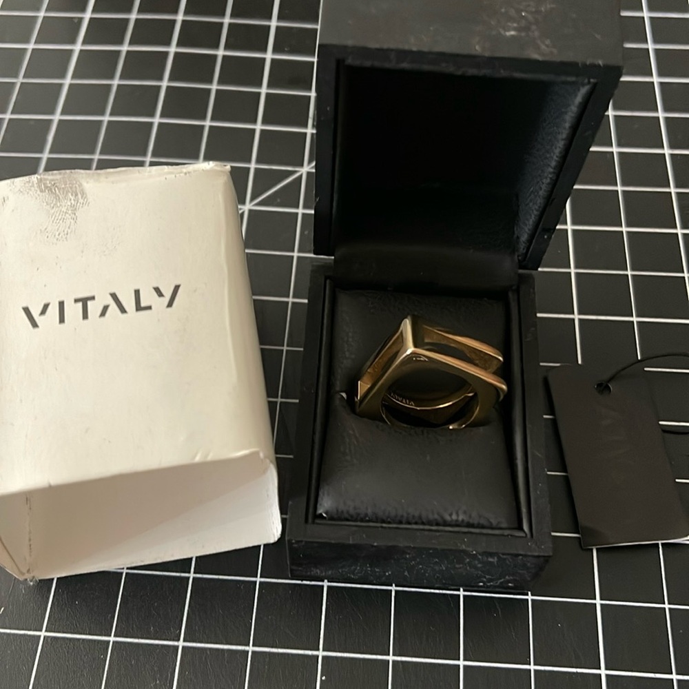 Vitaly Men's Gold Geometric Ring